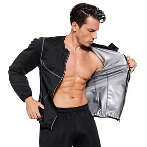 Ropa Deportiva para Hombre, para Correr, Fitness, Yoga, Sauna, de Fibra de Poliéster, con Cierre de Cremallera, para Reducir Peso y la Transpiración - Product Image 2