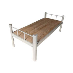 Lit simple en métal de haute qualité pour étudiants, lit individuel en acier écologique de qualité pour chambres à coucher - Product Image 3