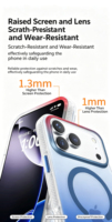 Funda Magnética Antihuellas y Antigolpes de TPU+PC Esmerilado Degradado de Lujo Personalizada de Fábrica para Teléfono 17 Pro Max/18/18 Fold