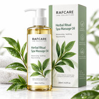 Huile de massage spa rituelle aux herbes RAFCARE 200ml, huile corporelle aux herbes relaxante et nourrissante pour tous types de peau
