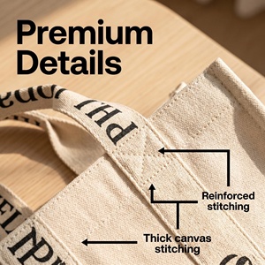 Sacs fourre-tout en toile personnalisés basés sur des échantillons, avec logo imprimé sur mesure, sacs fourre-tout en toile de haute qualité - Product Image 2