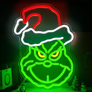 Lucky Cat Neon Japanese Cartoon Anime LED Luminous Letters Red Silicone Wall <strong>Decorative</strong> Logo For Commercial Store Cross Border