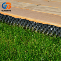 Planche de drainage de toiture HDPE à fossettes de 10 mm, très vendue, tapis de drainage pour toiture verte, drainage de fondation pour jardin sur toiture