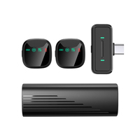 Microphone sans fil professionnel 2,4 GHz pour téléphone, kit lavalier mini plug-and-play avec clip magnétique pour diffusion en direct