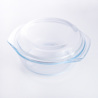 Casserole en verre ambré avec couvercle transparent, casserole à vapeur, batterie de cuisine + ensembles
