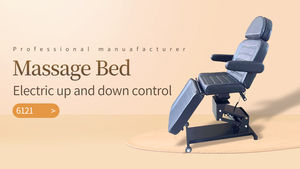 Lit de beauté électrique rotatif <span class=keywords><strong>Xinchao</strong></span>, mobilier de salon moderne en métal pour hôtel, salle de sport, hôpital - Product Image 2