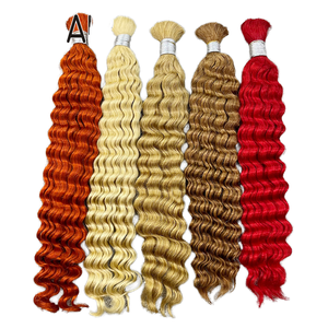 Nueva llegada para mechones de cabello humano rizado degradado P4/27 trenzado de ondas profundas trenzado profesional Boho trenzado sin nudos - Product Image 6