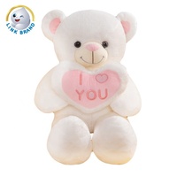 Ours en peluche aviateur gris en vrac, jouet oreiller, ours en peluche Teddy Toys, grand ours en peluche pour dormir