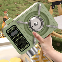 Réchaud à gaz portable Wildrex en acier inoxydable, cuisinière de camping extérieure 3200W, sans allumeur