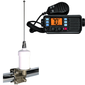 MRS136 VHF156-163MHz 1.1m 44feet <b>Marine</b> Stainless Steel Whip AIS Boat Antenna for <b>Marine</b> <b>Radio</b> So239 Connector - Product Image 2