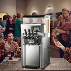 เครื่องทำไอศกรีม2 + 1รสชาติเครื่องทำไอศกรีมโยเกิร์ตผลไม้ - Product Image 4