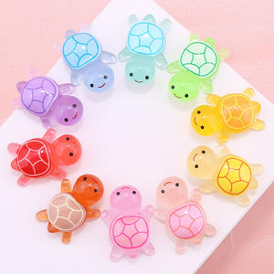 Nouveau lumineux petite <span class=keywords><strong>tortue</strong></span> résine petits ornements crème accessoires en caoutchouc bricolage <span class=keywords><strong>tortue</strong></span> empilage musique voiture ornements jouet - Product Image 2