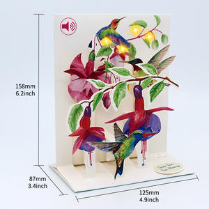 <span class=keywords><strong>Carte</strong></span> d'anniversaire de vœux magnétique Cartes de vœux de joyeux anniversaire à enregistrement vocal - Product Image 3