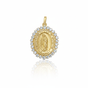 Collezione di Ciondoli in Oro Fine con Medaglia della Vergine di Guadalupe - Product Image 2