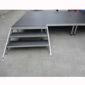 Escenario portátil de fácil montaje, plataforma flexible y ligera para actuaciones en festivales. - Product Image 1