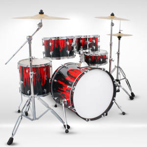 Silencieux de haute qualité, kit de batterie adulte en bois, instrument de <span class=keywords><strong>percussion</strong></span> professionnel, cinq tambours, trois cymbales - Product Image 3