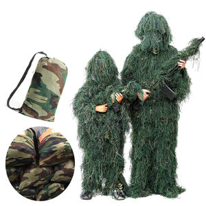 Camouflage personnalisé Gilly Suite 3D accessoires <span class=keywords><strong>de</strong></span> chasse en plein air randonnée vêtements feuille uniformes tactiques ensembles pour chasseur - Product Image 2