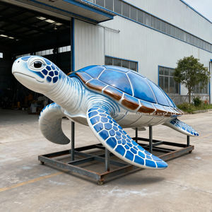 इनडोर/आउटडोर एक्वैरियम और महासागर पार्कों के लिए जीवन एनिमेटेड स्टील समुद्री कछुए मॉडल - Product Image 6