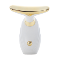 Masajeador Facial y de Cuello, Múltiples Modos de Masaje, Instrumento Recargable para Masaje de Superficie Facial y de Cuello