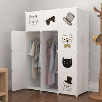 Armario de Almacenamiento Plegable JAYA para Dormitorio, Diseño de Plástico, Estilo Moderno, Mueble para el Hogar, para Niñas y Bebés