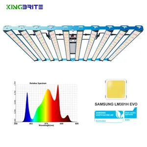 EU Stock! High PPFD Best 1000W Samsung LM301H EVO Bar LED Grow Light, Rotate Inward/Outward, By KingBrite