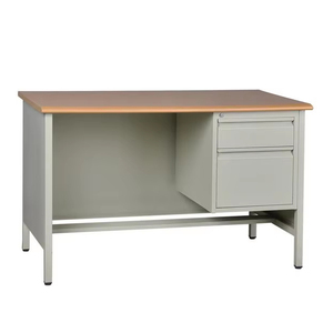 Thép văn phòng bảng Bàn Kim Loại máy tính bảng bàn điều hành với ngăn kéo - Product Image 1