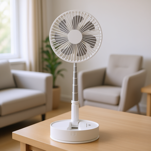 Ventilateur portable pliable Oxidizer de 8 pouces, 7200Mh, rechargeable par USB, ventilateur de bureau avec télécommande, hauteur réglable - Product Image 2