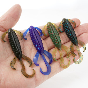 New 8cm 3.3g 6 cái nổi Bug Craw Jig Bionic Mồi câu cá mồi mềm Nhật Bản công thức nước ngọt nước mặn cá vược mềm thu hút tôm - Product Image 5