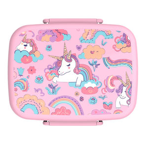 Boîte à lunch Bento étanche à double paroi rectangulaire bleue de haute qualité avec couverts pour la portabilité du camping de pique-nique scolaire - Product Image 6