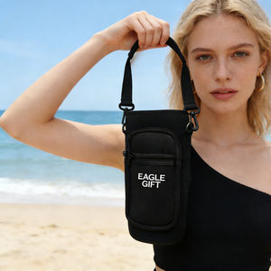 Funda Multifuncional de Neopreno para Vasos, con Bolsillo para Teléfono, Porta Botellas Reutilizable, Bolsa Refrigerante para Deportes, Uso Casual, Moderno y al Aire Libre - Product Image 5