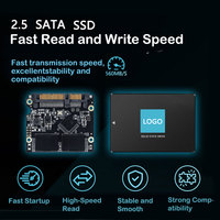 SSD (Solid State Drive) SATA3.0 2.5 Inci Kecepatan Tinggi 128GB 256GB 512GB 1TB Hard Drive Eksternal untuk Desktop Laptop