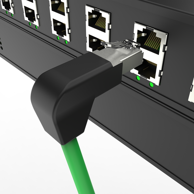 For MARVTECH Cat5e/Cat6 Ethernet EZ Shield Right Angle RJ45 Connector Drag Chain for Industrial PCs Connectors