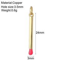 Pendentif Breloque Numéro 11:11 en Cuivre Plaqué Or 18 carats avec Émail Coloré, Accessoire de Bijoux DIY pour Collier et Boucles d'Oreilles, Vente en Gros