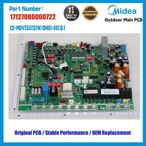 แผงควบคุมหลักภายนอก Midea VRF รุ่น 17127000000722 CE-MDV335(12)W/DSN1-880 แผงวงจรหลัก PCB อะไหล่เปลี่ยนสำหรับเครื่องปรับอากาศ HVAC - Product Image 2
