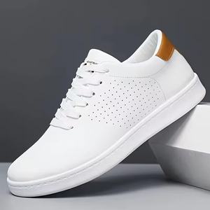 Zapatos Deportivos Casuales Transpirables para Hombre, Cómodos, Antideslizantes, de Encaje, de Caña Baja, Estilo Skateboard, de PU - Product Image 3