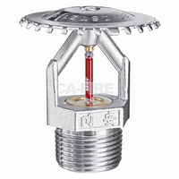 Sprinkler CA FIRE DN20 à couverture étendue K115 EC-ZSTBS 115-68 68C, ampoule en verre rouge, laiton certifié, fiable, large couverture
