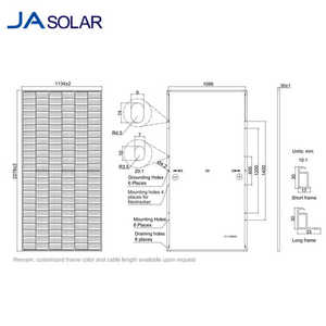 Panel solar JA N Tipo Bifacial 610W 615W 620W 625W 630W 635W 650W 700W 750W 800W 1000W Paneles solares de vidrio doble - Product Image 5
