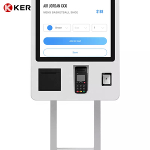 23.6 inch trong nhà Intel i3 Windows 11 kiosk màn hình cảm ứng tự phục vụ đặt hàng thanh toán thường vụ tầng kiosk SDK Đầu đọc mã vạch - Product Image 6