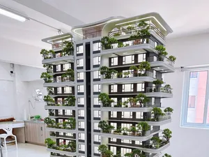 공장 맞춤형 부동산 모델 주택 계획 건축 설계 맨션 건축 규모 모델 건축 모델