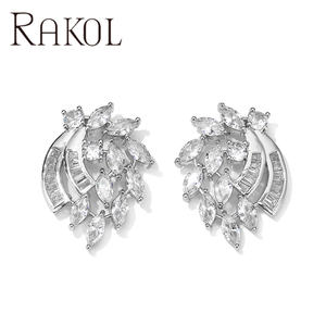 Rakol EP5673 Platinum Plated Waterproof Angel Wing <b>Fashion</b> <b>Stud</b> <b>Earrings</b> for Women - Product Image 2