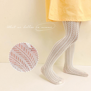 Girl Summer <b>Thin</b> Lace Woven Pantyhose Breathable Mesh Girls Leggings - Product Image 1