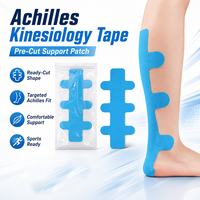 Bande de kinésiologie prédécoupée respirante pour le soutien du tendon d'Achille, la stabilité musculaire, la protection de la cheville et du talon des athlètes lors de l'entraînement sportif