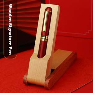 Bolígrafos de Lujo Retro para Regalo Empresarial con Logotipo Personalizado, Bolígrafo de Tinta para Firmas, Grabado, Bolígrafo de Madera para Promoción - Product Image 3