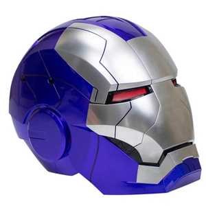 Casque <span class=keywords><strong>Iron</strong></span> <span class=keywords><strong>Man</strong></span> brillant argenté à commande vocale pour cosplay, <span class=keywords><strong>masque</strong></span> électrique - Product Image 5