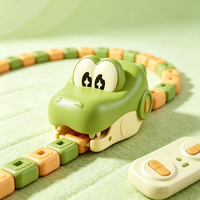Jouet Serpent Télécommandé RC, Serpent Magnétique Mangeur, Jeu d'Aventure de Chasse, Jouets Éducatifs Rétro Classiques STEM pour Enfants