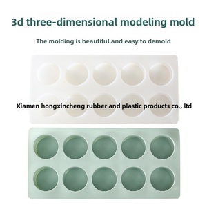 Cylindrical 10-Piece Dessert Pudding Mousse Chocolate <b>Silicone</b> Cake Mold Household <b>Baking</b> Tool Model YZDGM10 Single Opp - Product Image 6