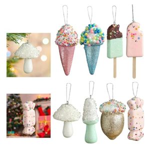 Adornos Navideños Coloridos, Carrito de Dulces, Colgante para Árbol de Navidad, Adornos de Helado Navideños - Product Image 5