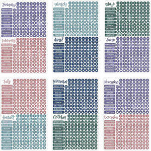 Tùy Chỉnh Thiết Kế In-On-Nhu Cầu Tài Chính Kế Hoạch Dán Dấu Chấm Pro Nhãn Kiểm Tra Danh Sách Hàng Ngày Hàng Tuần Kế Hoạch Dán Tấm - Product Image 1