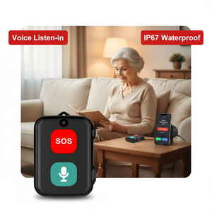 Localizador GPS SOS para Personas Mayores con Cámara, Mini Localizador Personal Impermeable en <span class=keywords><strong>Tiempo</strong></span> <span class=keywords><strong>Real</strong></span>, Dispositivo para el Cuidado de Personas con Demencia - Product Image 4