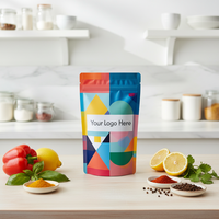 Sacs d'emballage alimentaire en aluminium imprimés sur mesure, sacs à fermeture éclair Doypack pour bonbons, biscuits, noix, sacs en Mylar de 3,5 g